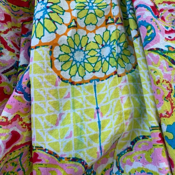 Bedford Fair Novelty Print Art To Wear Neon Boho Midi Skirt PS - Picture 6 of 6